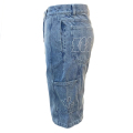 Pantalones cortos de mezclilla de jeans de carga bordados para hombres personalizados para hombres
