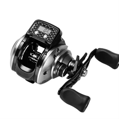 Digital Cross Droplets Wheel Fishing Reel with Brake for Lure Fishing