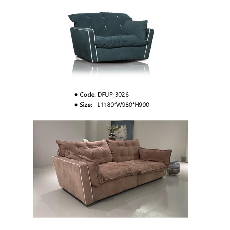 Dark Green Reclining Loveseat with Headrests