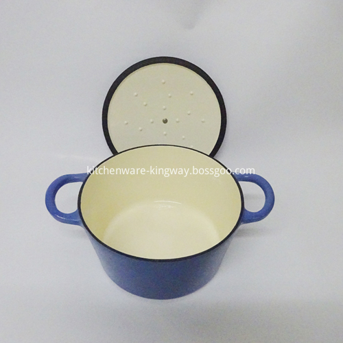 22cm enameled Cast Iron Casserole Saucepan