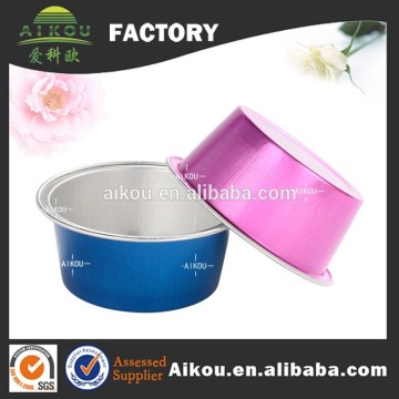 Disposable Round Aluminum Foil Yogurt Container