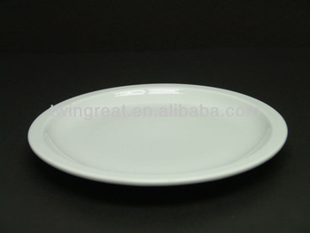 ceramic plain white plate