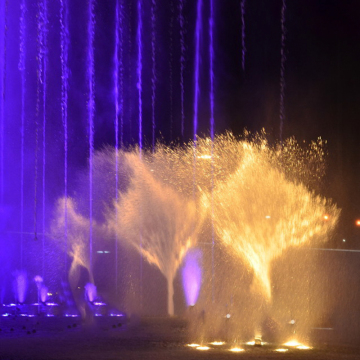 outdoor water features musical fountain
