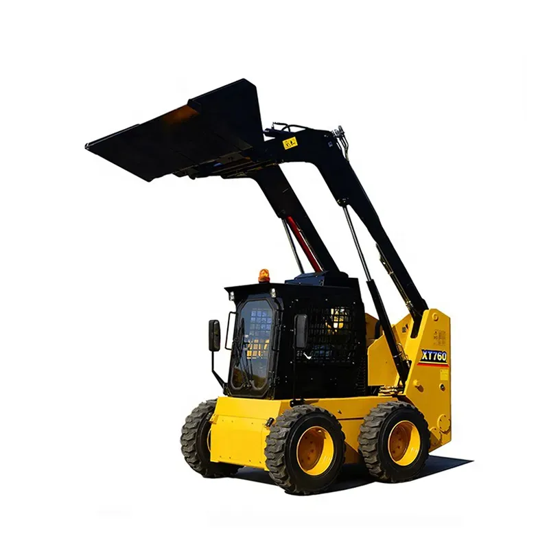 China CE EPA Brand New Versatile Multi-Functional 50HP Mini Micro Track Crawler Four Wheel Skid Steer Loader Xc740K with Attachments and Parts