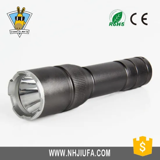 JF Small order aluminum alloy led rechargeable flashlight