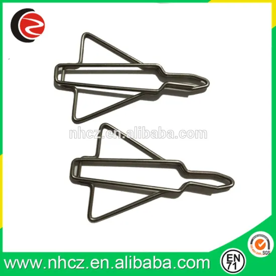 Nickle Metal Aeroplane Paper Clips