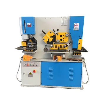 90 Ton Hydraulic Ironworker: Steel Bar and Angle Iron Cutting Machine