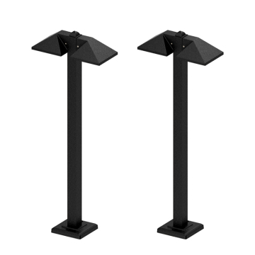 IP65 Garden Anthracite Post Bollard Lamp for Outdoor Paths and Driveways