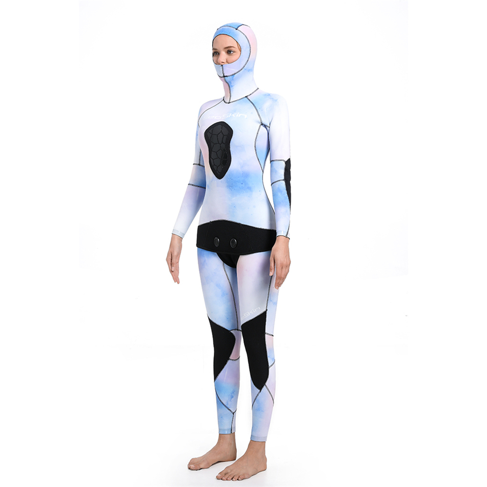 Seaskin 4mm hooded กางเกงเอวสูงผู้หญิง wetsuits