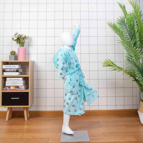 100% Cotton Child Kids Sleepwear Bathrobe