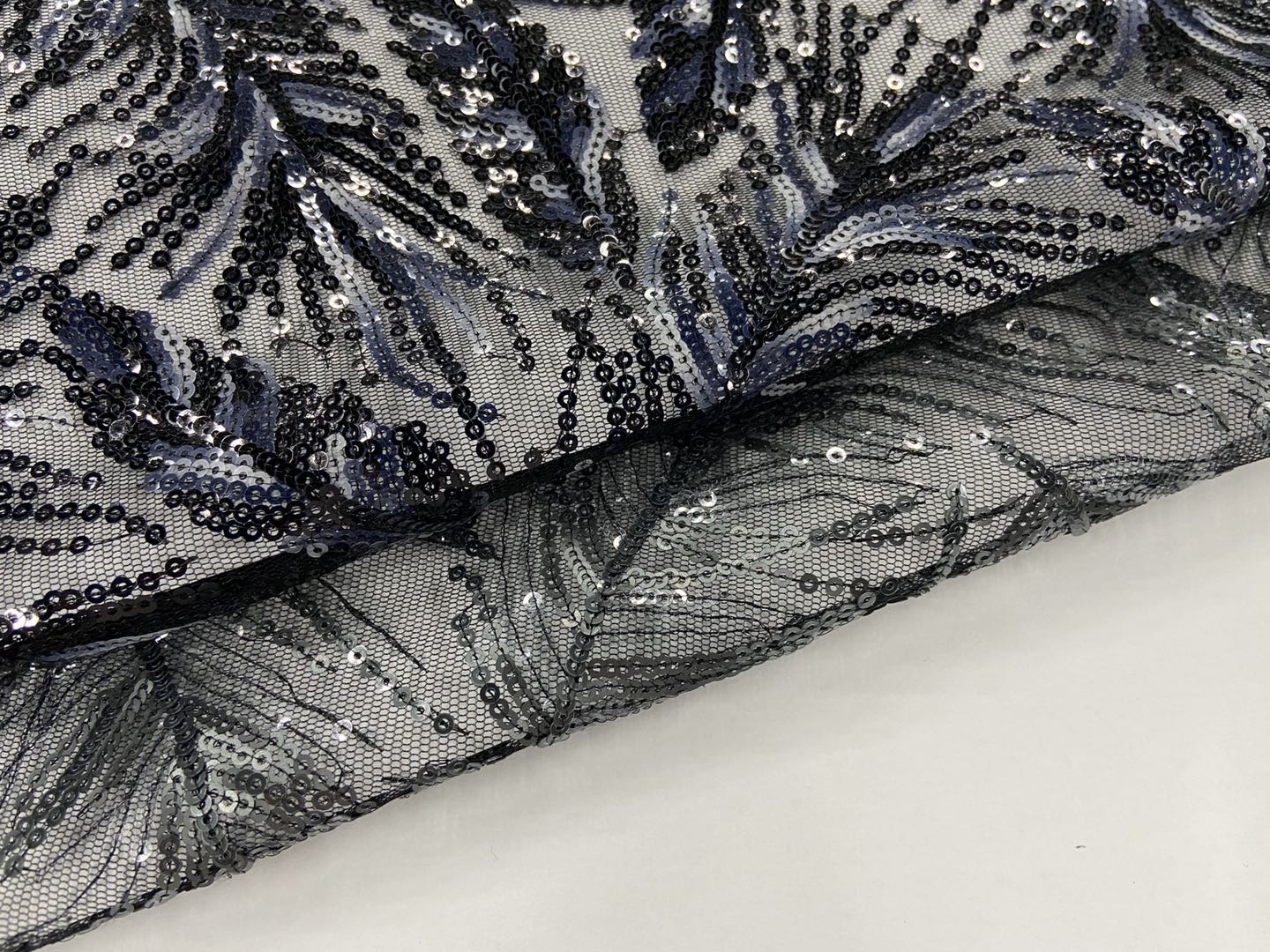 Feather Pattern Embroidery Fabric