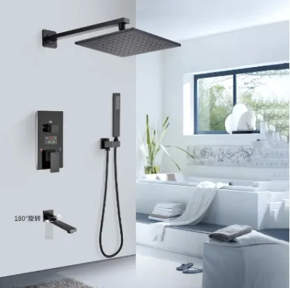 ORB BLACK BRONZE SHOWER SET