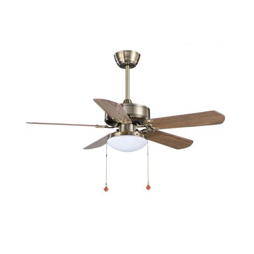 Ventilador de teto decorativo clássico de 5 lâminas com luz LED