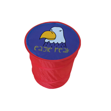 Customizable pop up folding baby clothing storage basket