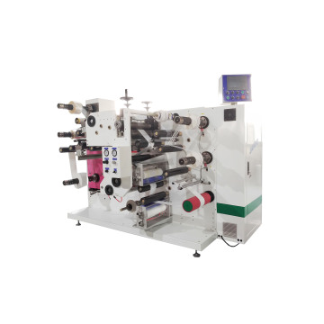 라벨 재료를위한 라미네이팅 및 슬릿팅 기계