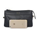 Pochette media in pelle con borsa laterale