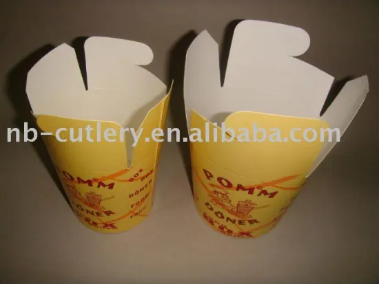 french style paper noodle box