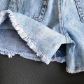 2021 Summer Baby Girl Skirt Fashion Children Denim Solid Color Button Jeans Shorts Culottes Girls Clothing for 3-7T Kids