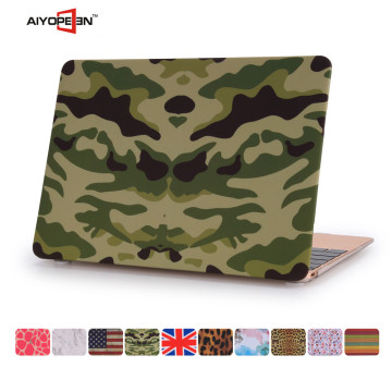 High quality Camouflage green hard case for macbook, Frosted PC Case Camouflage Surface for macbook 11/12/13/15 inch