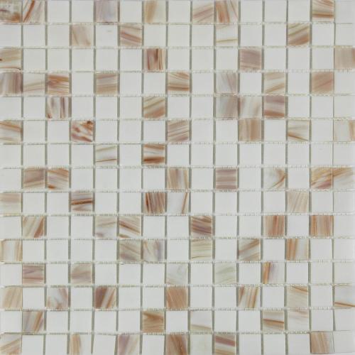 Gold link Rose pink elegant glass mosaic tiles