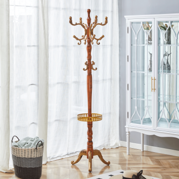 Elegant Retro Style Wooden Hanger for Bedroom Use