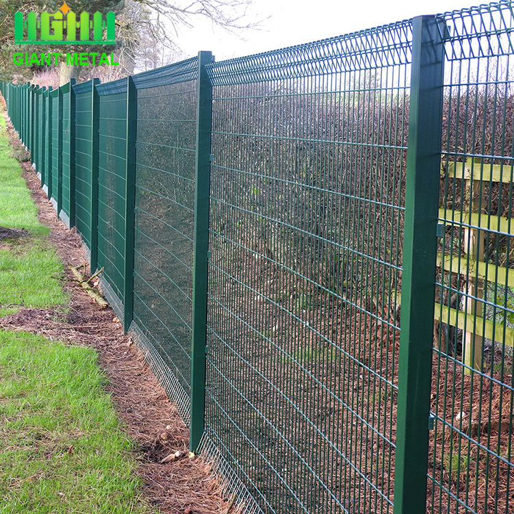 High strength square wire mesh fence avenue safety fencing roll top fence