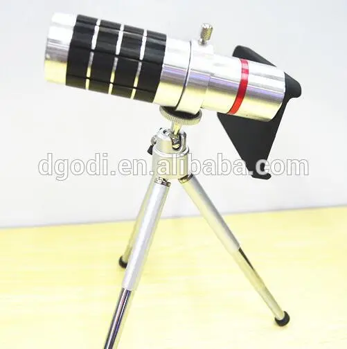 cnc turned aluminum telephoto lens for mobile phone, cell phone camera lens
