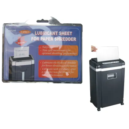 shredder lubricant sachet paper shredder