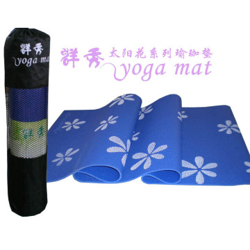 Estera de yoga con ruedas de pvc