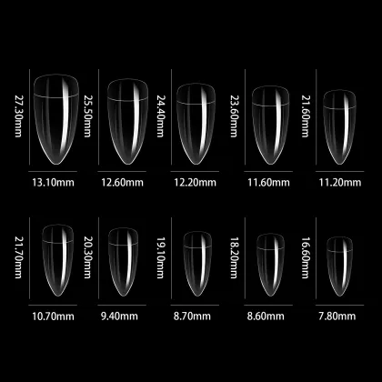 Hotsale Artificial Fingernails 100 pcs: Eagle Claw Half Cover False Nails