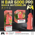 H Bar 6000 PRO Puff