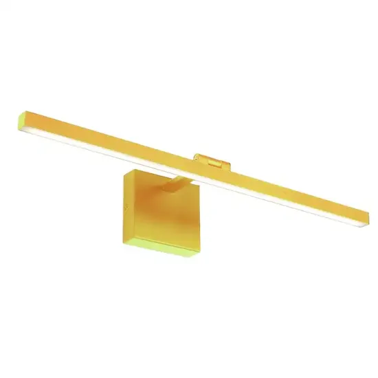 24-inch 20W LED Bathroom Vanity Light Bar: Black Mirror Finish, Indoor Modern Toilet Wall Lighting Fixture