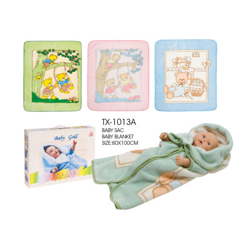 Wholesale 100% Polyester Embossed Baby Blanket SAC