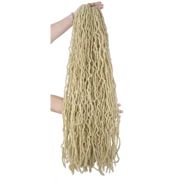 Nu Faux Locs Crochet Hair Soft Locs Crochet Braids Hair 21 Roots Wavy 36inch Goddess Locs Dreadlocs  Synthetic Hair Extensions