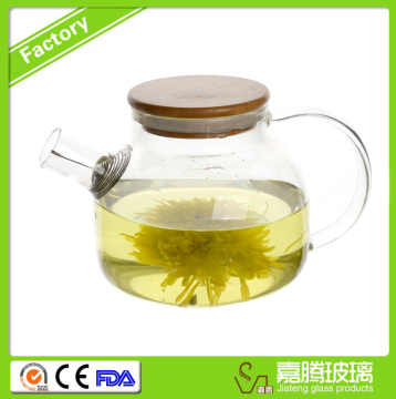 manufacturer china promotion gift OEM fire resistant glass teapot