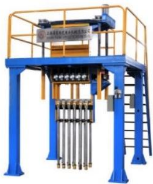 Sistema de colada continua ascendente de alta eficiencia