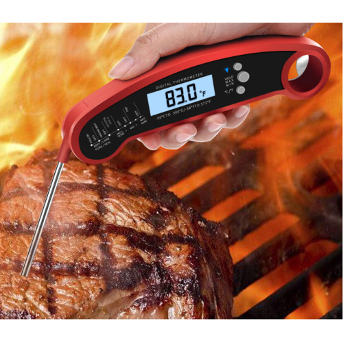 Direct gelezen vleeshermometer voor koken, waterdichte digitale voedingsthermometer met magneet