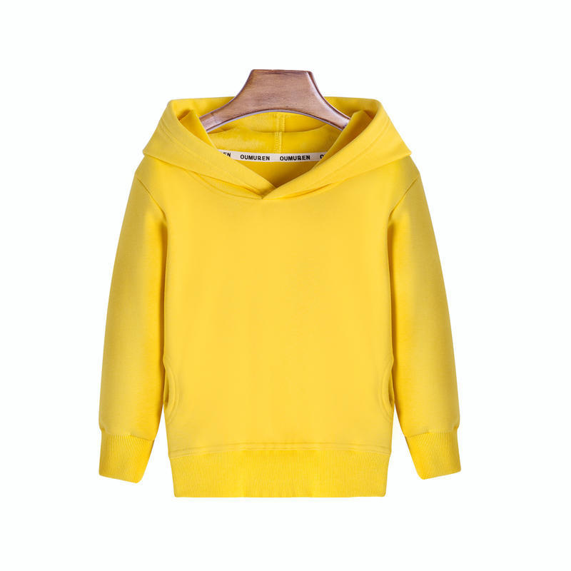 Custom fashionable cotton fleece blank Children hoodies
