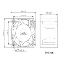 Hot Sale Crown AGH04028 DC FAN cooling fan