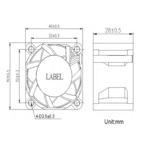 Hot Sale Crown AGH04028 DC FAN cooling fan