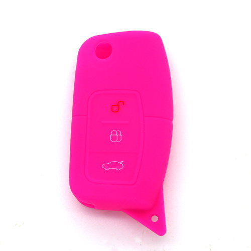 Colorful car key fob silicon holder for Ford