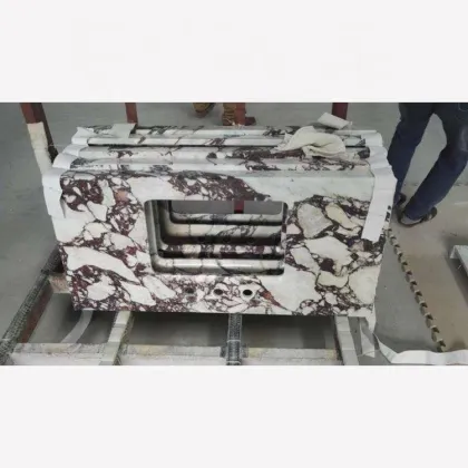 Top Italian Calacatta Viola Red Marble Stone Slab