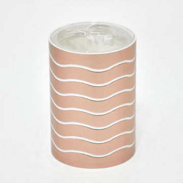 Weaving design gold plastic toothpaste holder