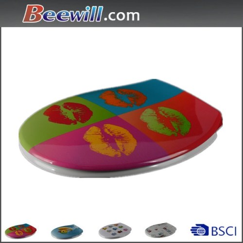 Popular Design Beautiful Printed Restroom Seat