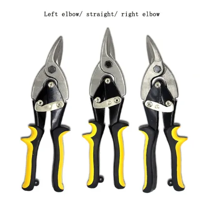 Rust-Proof Shearing Handle TPR Weight 0.46kg: Left Cut Tin Snips & Aviation Snips