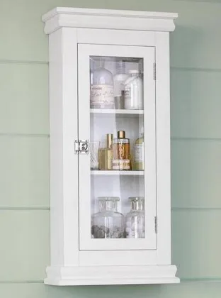 Latch Door Modern Over The Toilet Medicine Storage Cabinet
