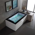 3-side Waterfall Massage Bathtub with Colorful Lights