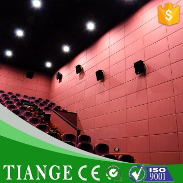 Theatre fireproof fiber acoustic panel fiberglass acoustic panel