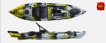 new pro-angler 1 person sit on top electric motor kayak fishing with rod holders