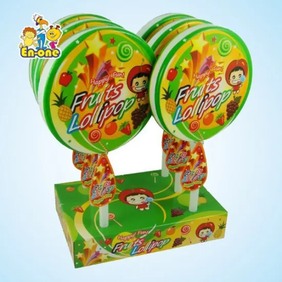 EN-068 flat mega lollipop candy